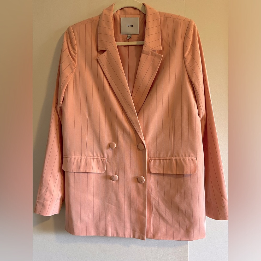 Peach pinstripe blazer EU36